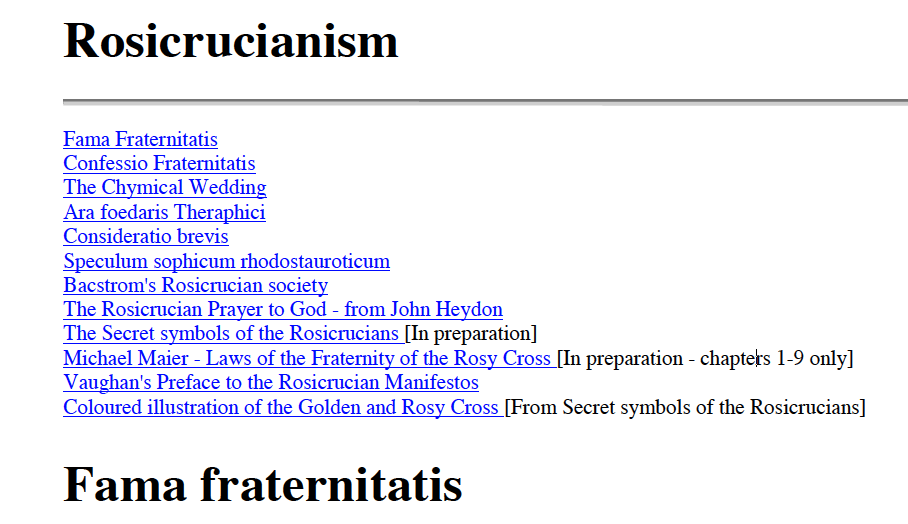 Rosicrucianism Fama Fraternitatis