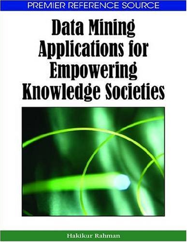 Data Mining Applications For Empowering Knowledge Societies 1st Edition Hakikur Rahman