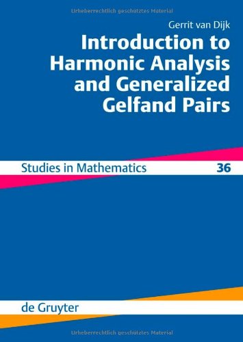 Introduction To Harmonic Analysis And Generalized Gelfand Pairs Gerrit Van Dijk