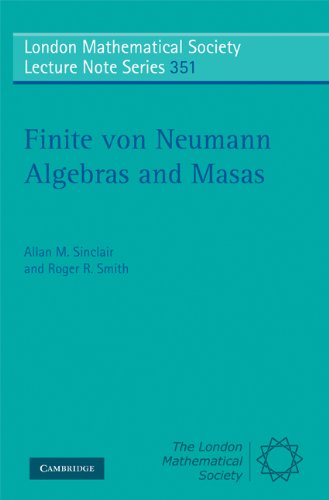 Finite Von Neumann Algebras And Masas 1st Edition Allan Sinclair