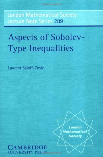 Aspects Of Sobolevtype Inequalities 1st Edition Laurent Saloffcoste