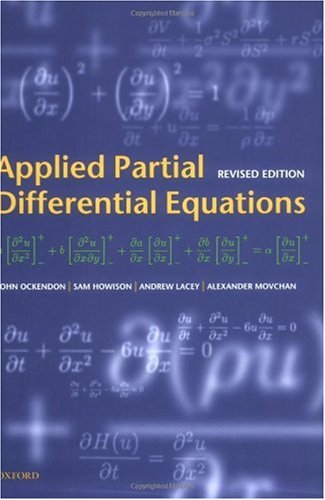 Applied Partial Differential Equations Revised John Ockendon