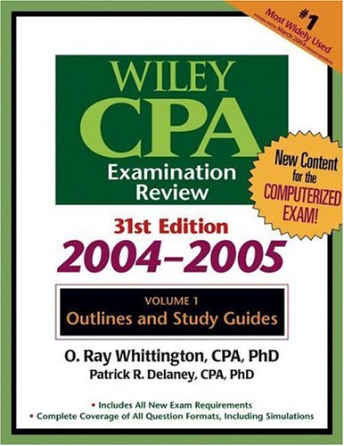 Wiley Cpa Examination Review Outlines And Study Guides Wiley Cpa Examination Review Vol 1 Outlines And Study Guides Volume 1 3rd Edition Patrick R Delaney