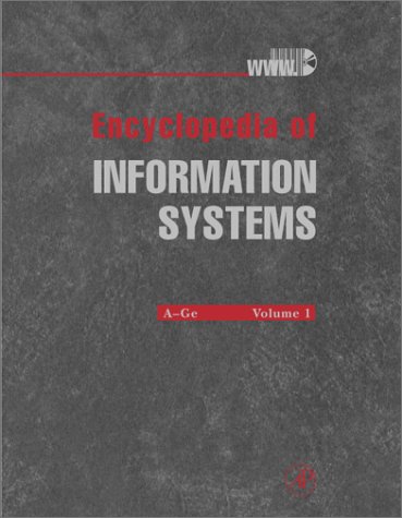 Encyclopedia Of Information Systems Hossein Bidgoli