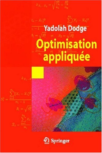 Optimisation Appliquée 1st Edition Yadolah Dodge