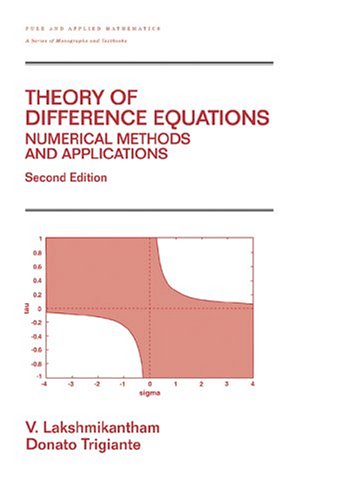 Theory Of Difference Equations Numerical Methods And Applications 2nd Edition V Lakshmikantham