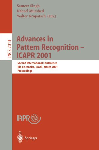 Advances In Pattern Recognition Icapr 2001 Second International Conference Rio De Janeiro Brazil March 1114 2001 Proceedings 1st Edition H Bunke