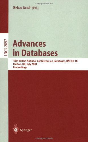 Advances In Databases 18th British National Conference On Databases Bncod 18 Chilton Uk July 911 2001 Proceedings 1st Edition Alexander Maedche