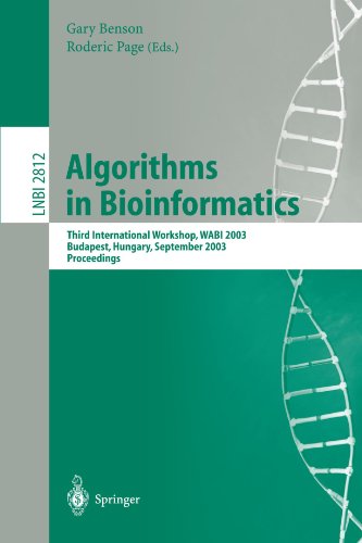 Algorithms In Bioinformatics Third International Workshop Wabi 2003 Budapest Hungary September 1520 2003 Proceedings 1st Edition Mohamed Ibrahim Abouelhoda