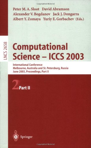Computational Science Iccs 2003 International Conference Melbourne Australia And St Petersburg Russia June 24 2003 Proceedings Part Ii 1st Edition Weimin Zheng