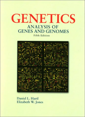 Genetics Analysis Of Genes And Genomes 5th Daniel L Hartl Elizabeth W Jones