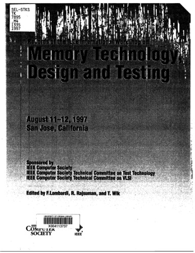 International Workshop On Memory Technology Design And Testing Proceedings International Workshop On Memory Technology