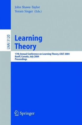 Learning Theory 17th Annual Conference On Learning Theory Colt 2004 Banff Canada July 14 2004 Proceedings 1st Edition Paolo Santi