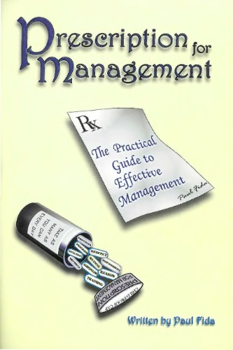 Prescription For Management Fida P