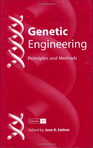 Genetic Engineering Principles And Methods 1st Edition Jane K Setlow