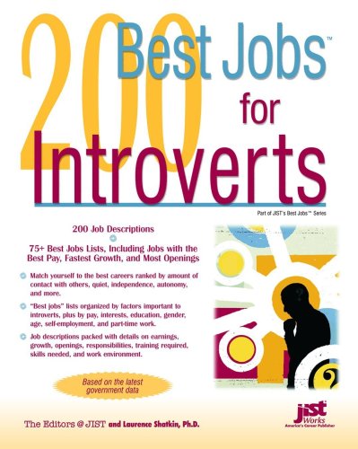 200 Best Jobs For Introverts Laurence Shatkin