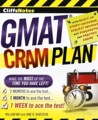 Cliffsnotes Gmat Cram Plan William Ma Jane R Burstein