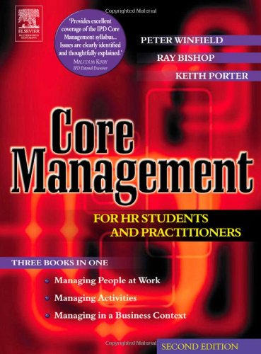 Core Management For Hr Students And Practitioners 2nd Edition Peter Winfield Ba Ma Pgdip Ler Dip Pm Cert M Fipd Mimgt