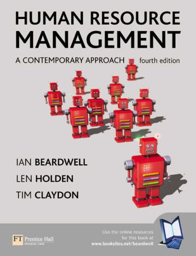 Human Resource Management A Contemporary Approach 4th Edition Ian Beardwell