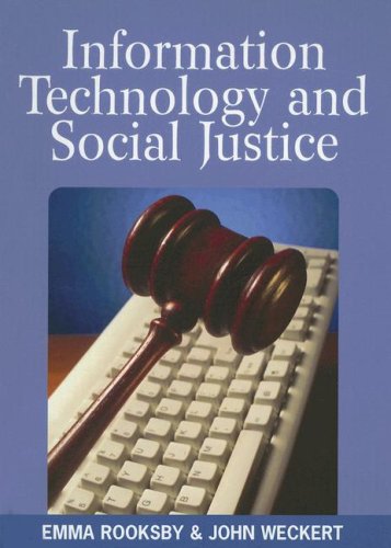 Information Technology And Social Justice 1st Edition Emma Rooksby
