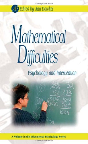 Mathematical Difficulties Psychology And Intervention 1st Edition Ann Dowker