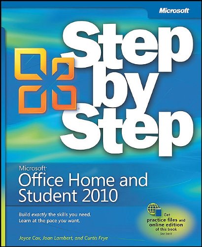 Microsoft Office Home Student 2010 Step By Step Step By Step Microsoft 1st Edition Joyce Cox