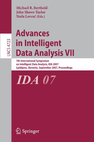 Advances In Intelligent Data Analysis Vii 7th International Symposium On Intelligent Data Analysis Ida 2007 Ljubljana Slovenia September 68 2007 Proceedings 1st Edition Jaakko Hollmn