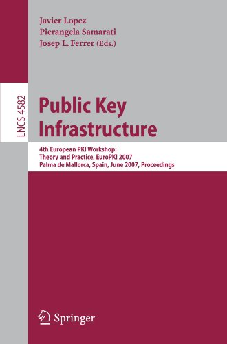 Public Key Infrastructure 4th European Pki Workshop Theory And Practice Europki 2007 Palma De Mallorca Spain June 2830 2007 Proceedings 1st Edition Ulrich Flegel