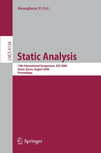 Static Analysis 13th International Symposium Sas 2006 Seoul Korea August 2931 2006 Proceedings 1st Edition Manuvir Das Auth