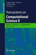 Transactions On Computational Science Ii 1st Edition Yingxu Wang