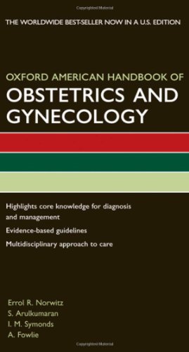 Oxford American Handbook Of Obstetrics And Gynecology 1st Edition Errol R Norwitz