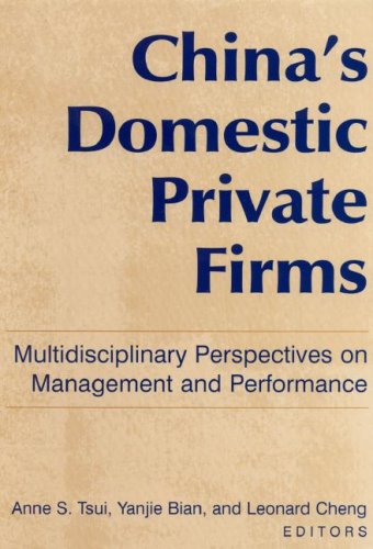 Chinas Domestic Private Firms Multidisciplinary Perspectives On Management And Performance Anne S Tsui