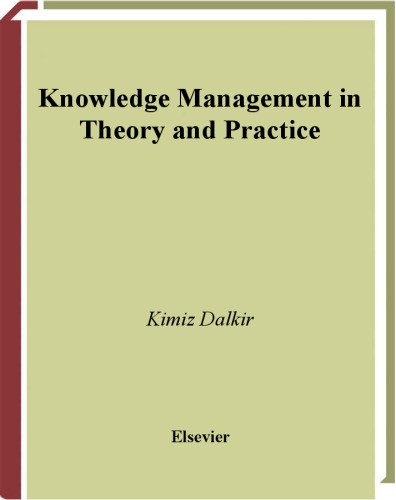 Knowledge Management In Theory And Practice 1 Edition Dalkir Kimiz