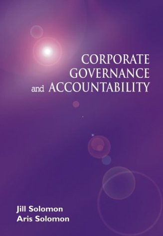 Corporate Governance And Accountability 1st Edition Jill Solomon