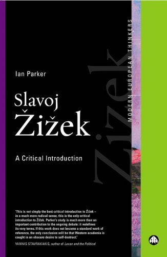 Slavoj Zizek A Critical Introduction Ian Parker