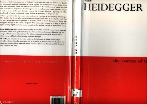 The Essence Of Truth On Platos Cave Allegory And Theaetetus Martin Heidegger
