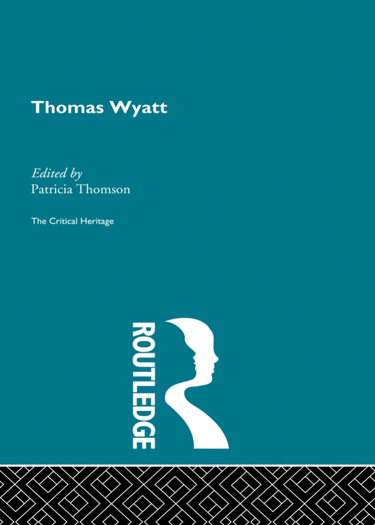 Thomas Wyatt Patricia Thomson