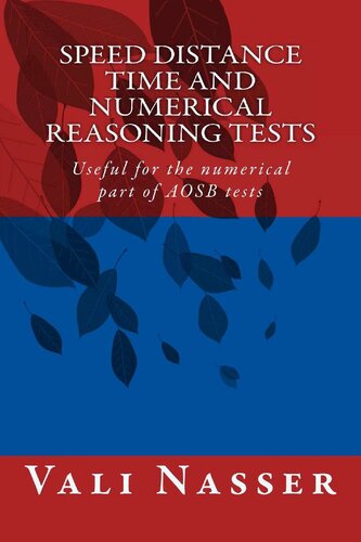 Speed Distance Time And Numerical Reasoning Tests Useful For The Numerical Part Of Aosb Tests Vali Nasser