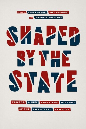 Shaped By The State Toward A New Political History Of The Twentieth Century Brent Cebul Lily Geismer Mason B Williams