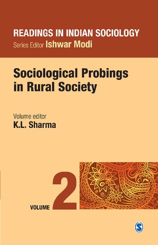Readings In Indian Sociology Volume Ii Sociological Probings In Rural Society 1st Edition K L Sharma Editor