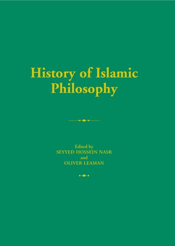 History Of Islamic Philosophy Oliver Leaman Seyyed Hossein Nasr