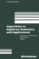 Algorithms In Algebraic Geometry And Applications Laureano Gonzalezvega