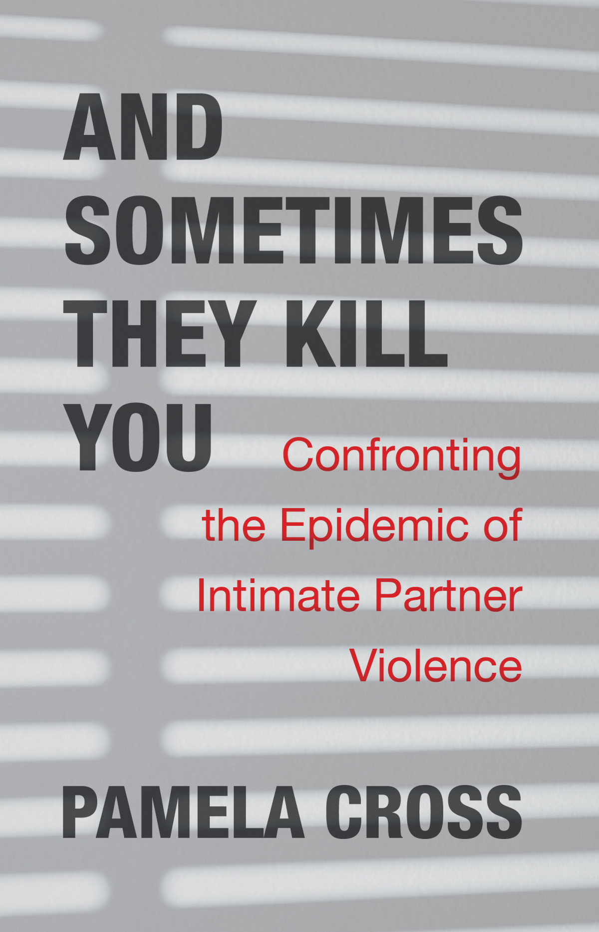 And Sometimes They Kill You Confronting The Epidemic Of Intimate Partner Violence Pamela Cross