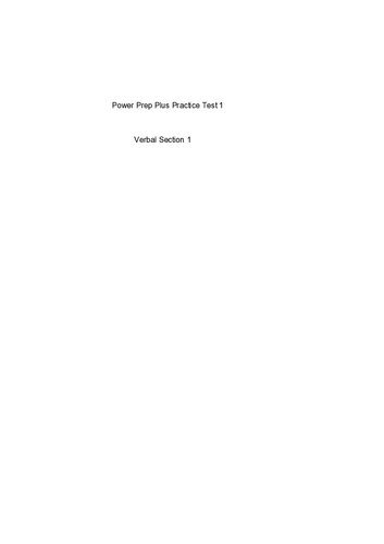 Gre Powerprep Plus 1 Practice Test Ets