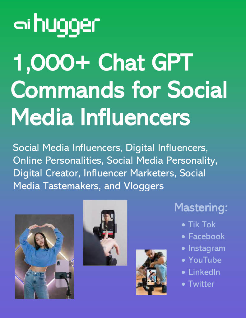 1000 Chatgpt Prompts Commands For Social Media Influencers Contributor