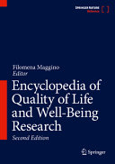 Encyclopedia Of Quality Of Life And Wellbeing Research 2nd Edition Filomena Maggino