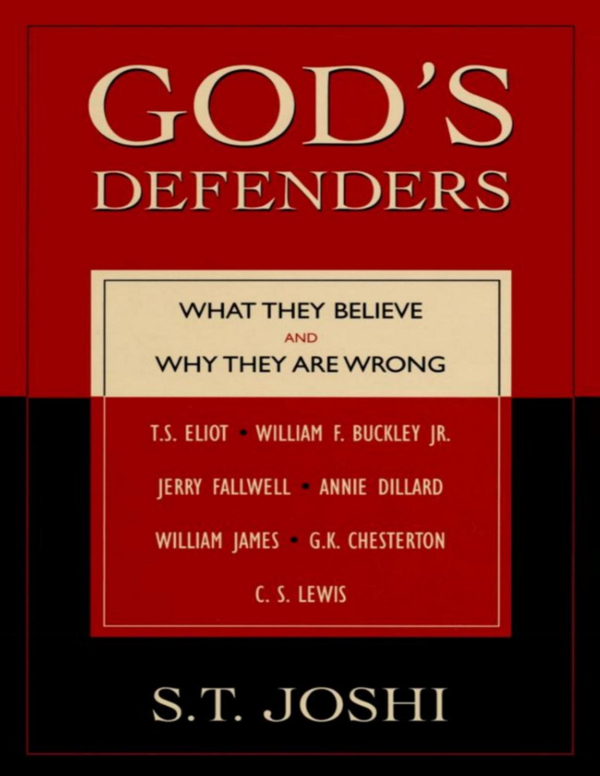 Gods Defenders What They Believe And Why They Are Wrong S T Joshi