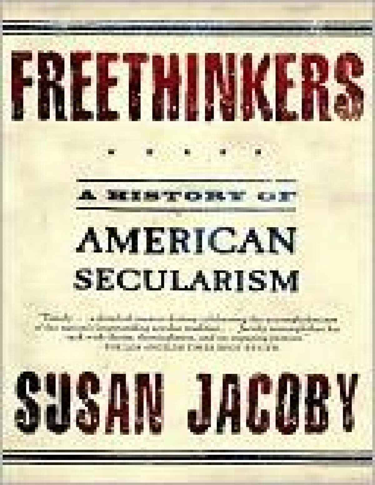 Freethinkers Susan Jacoby
