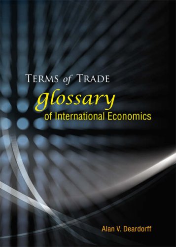 Terms Of Trade Glossary Of International Economics Alan V Deardoff