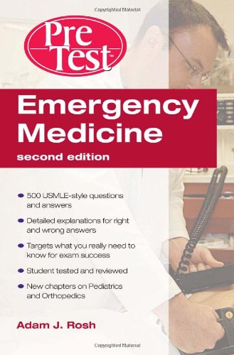 Emergency Medicine Pretest Selfassessment And Review 2nd Edition Adam Rosh
